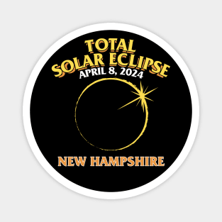 Total Solar Eclipse 2024 - New Hampshire Magnet